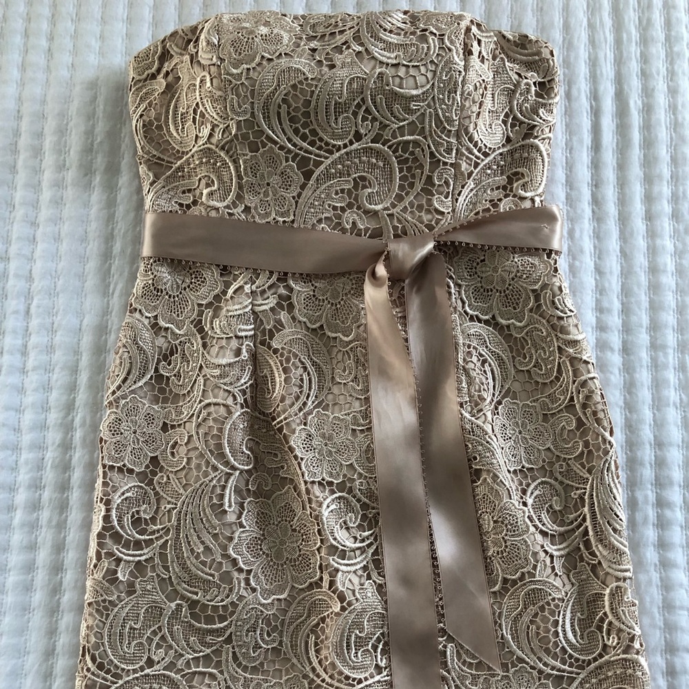 Adrianna Papell strapless cocktail length dress Size 6